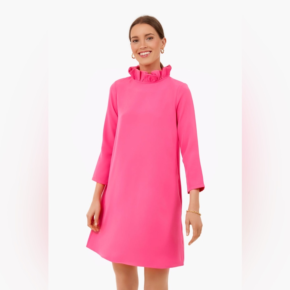 ❌❌🚫🚫🚫SOLD!!!! ❌❌🚫🚫🚫TUCKERNUCK Hot Pink Daphne Dress Size Large. - Picture 12 of 16